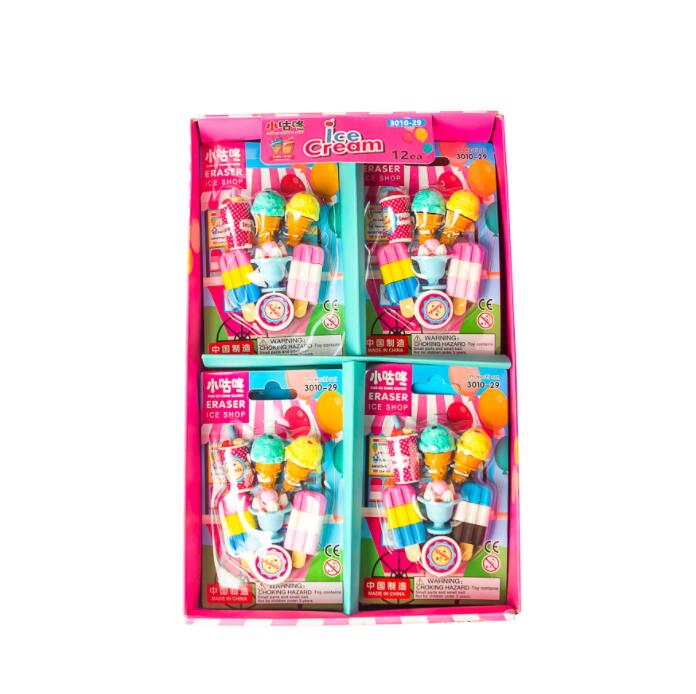 Ice Cream Treats Series Mini Erasers Card