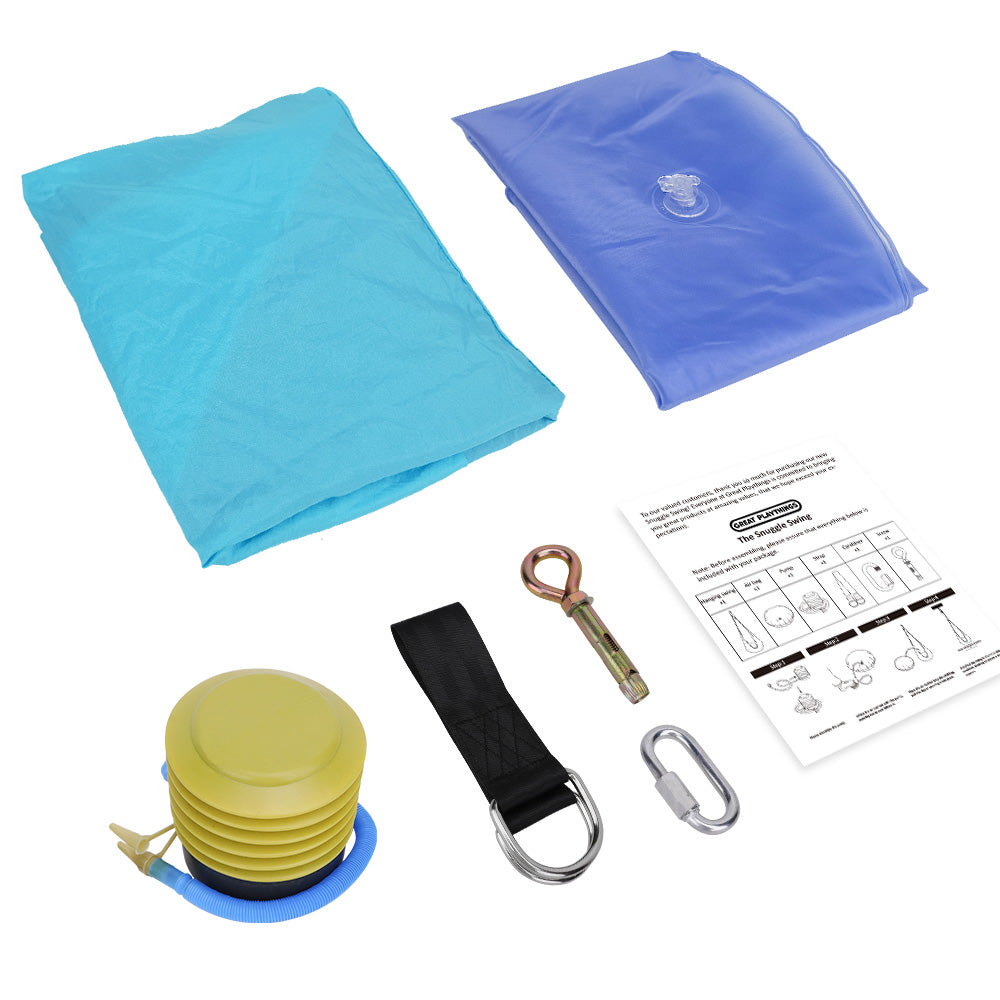 Great Playthings-The Snuggle Swing Hanging Chair - Green-GP1012