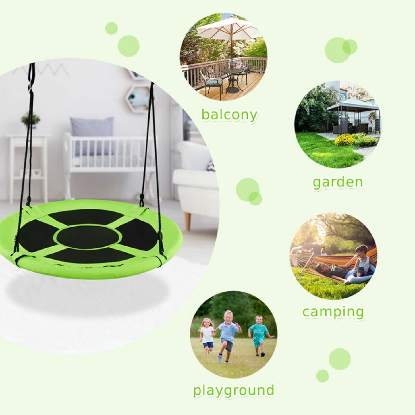 Great Playthings-40" Flying Saucer Tree Swing-GP1016