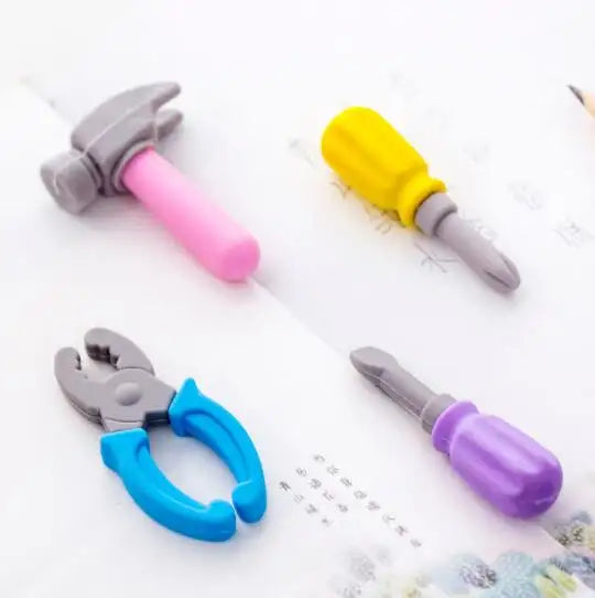 Tool Set Mini Erasers Card