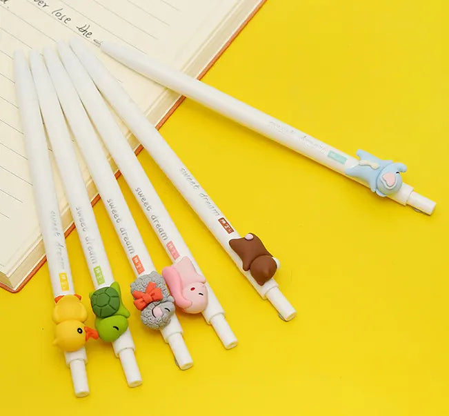 IDAKO-Sweet Dream Cute Animals Retractable Gel Pen (Box of 36)-