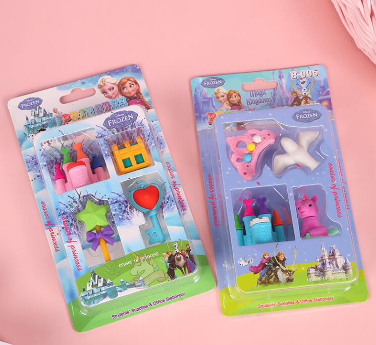 Princess Series Mini Erasers Card