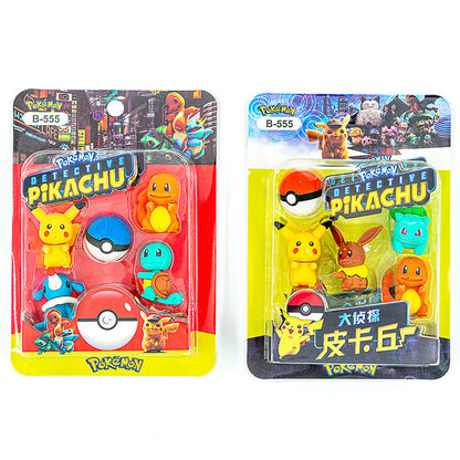 Pokemon Series Mini Erasers Card
