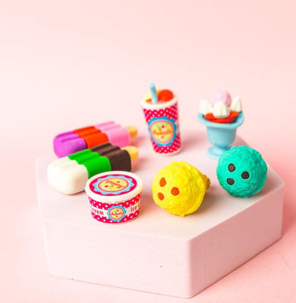 Ice Cream Treats Series Mini Erasers Card