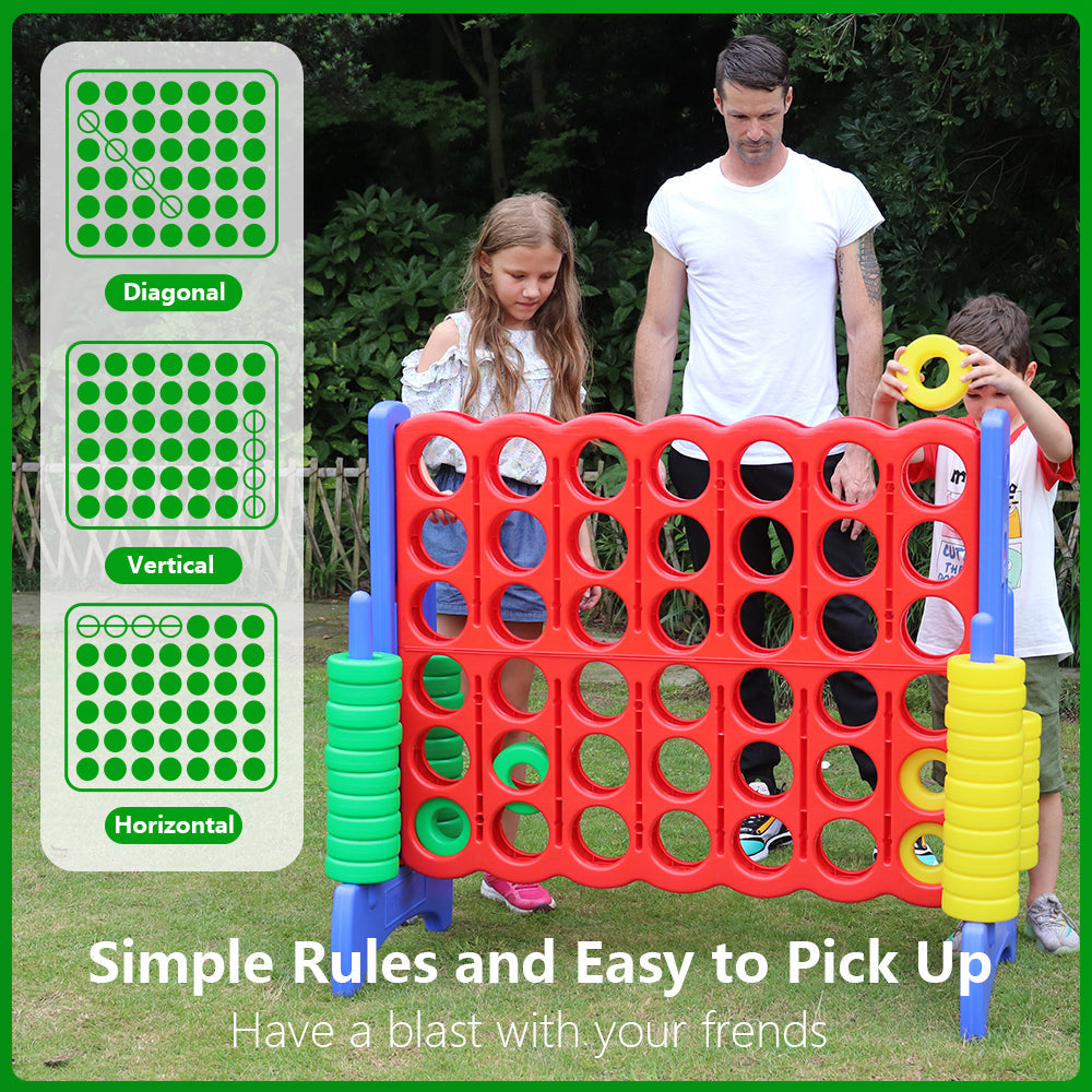 Great Playthings-Giant 4 in a Row Connect Game for Kids & Adults Indoor/Outdoor Game Set-GP1000