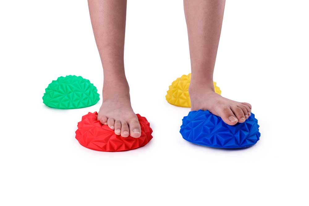 Great Playthings-Sensory Balance Pods Textured Stepping Stones - Box of 8-GP1003