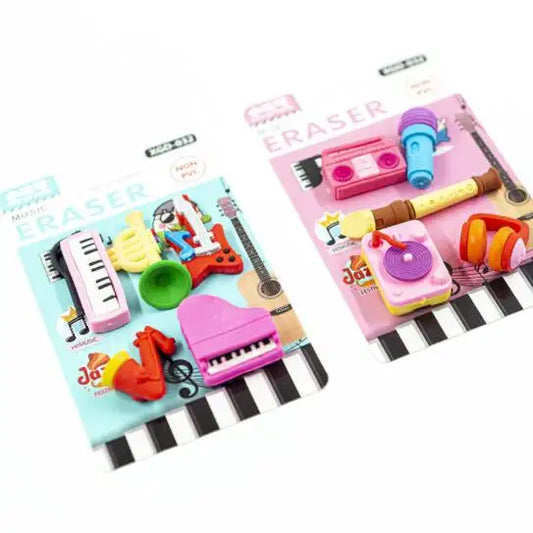 Music Series Mini Erasers Card