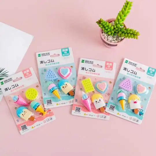 Sweet Treats Mini Erasers Card