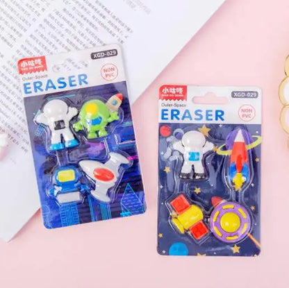 Outer Space Series Mini Erasers Card