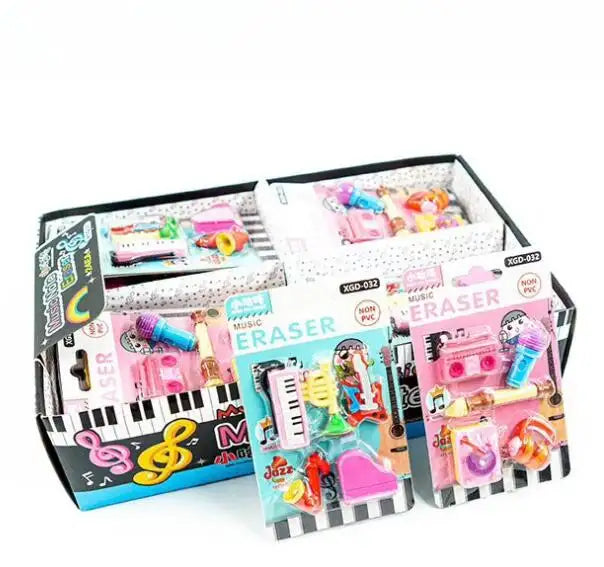 Music Series Mini Erasers Card