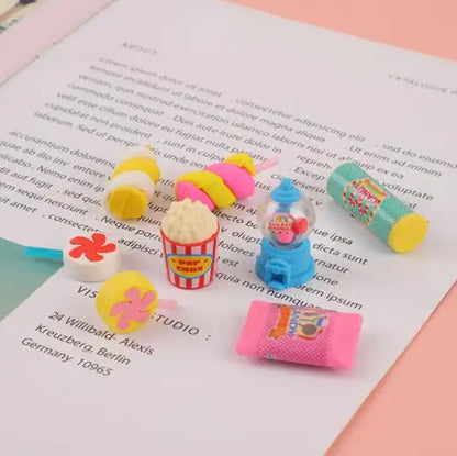 Pop Sweets Mini Erasers Card