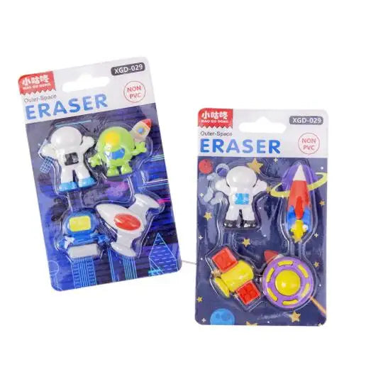 Outer Space Series Mini Erasers Card