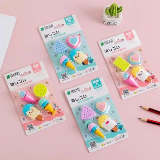 Sweet Treats Mini Erasers Card