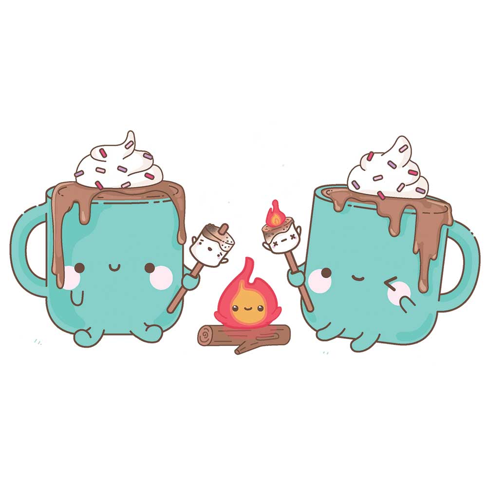 IDAKO-Hot Chocolate Campfire 4" Sticker-