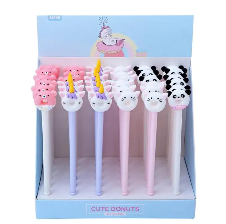 IDAKO-Cute Animal Donuts Gel Pen (Box of 36)-
