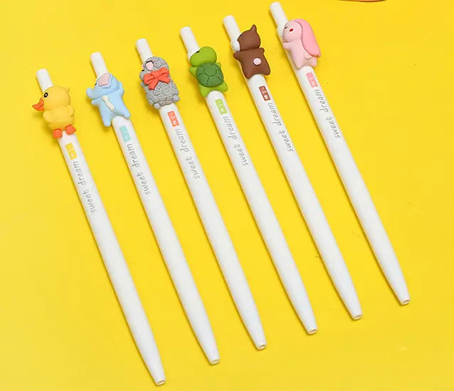 IDAKO-Sweet Dream Cute Animals Retractable Gel Pen (Box of 36)-