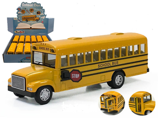 Kinsmart-6.5" Diecast School Bus (12 Pieces)-KS6501D