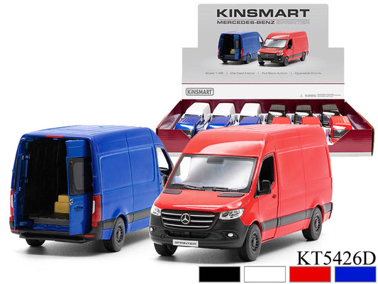 Kinsmart-5" Diecast Mercedes Benz Sprinter (12 Pieces)-KT5426D