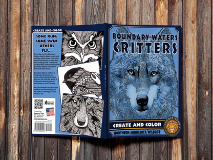 Legacy Bound-Boundary Waters Critters - Create & Color Book-LBP1001