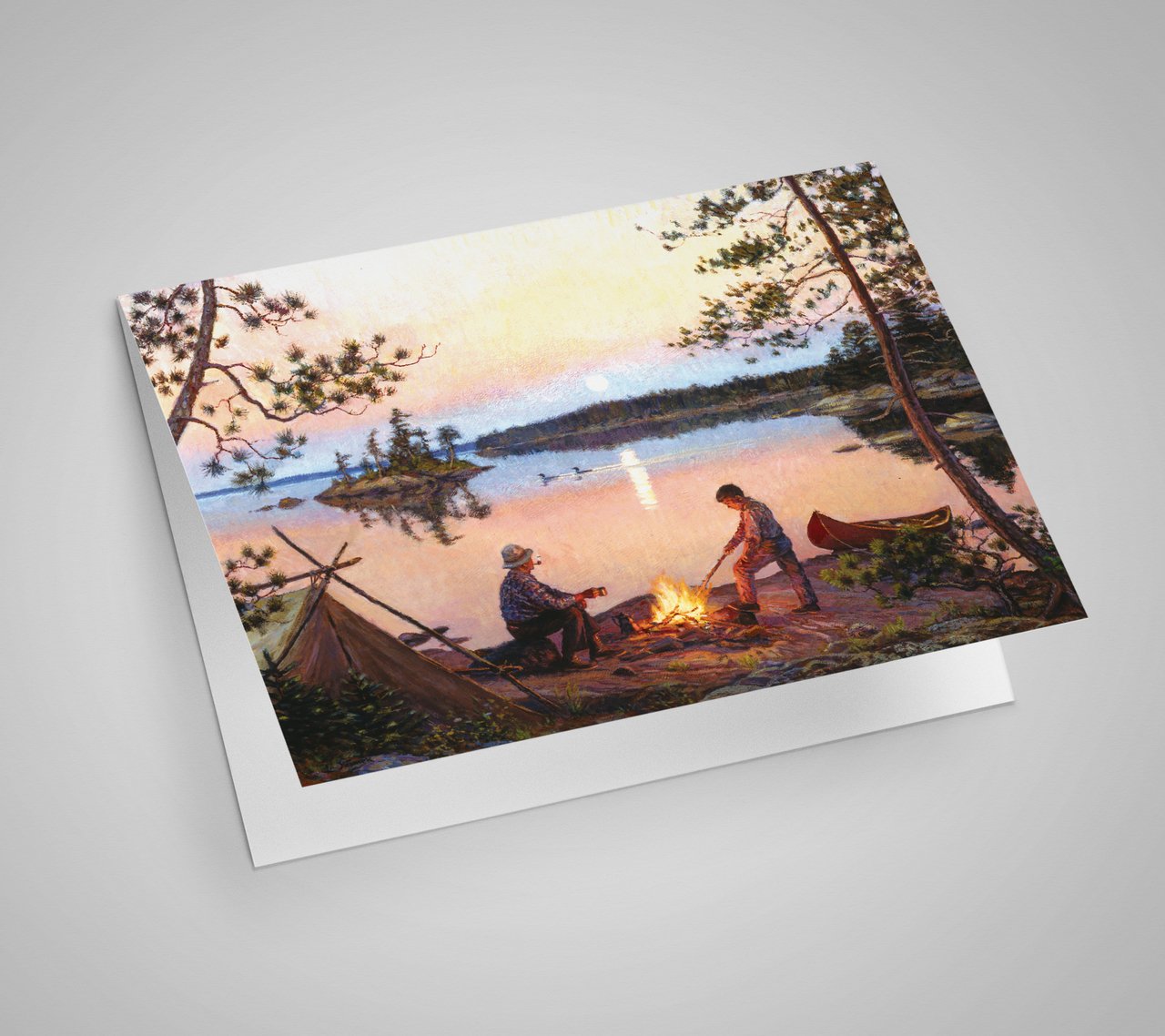 Legacy Bound-Moonrise in Canoe Country Blank Card-LBP3121
