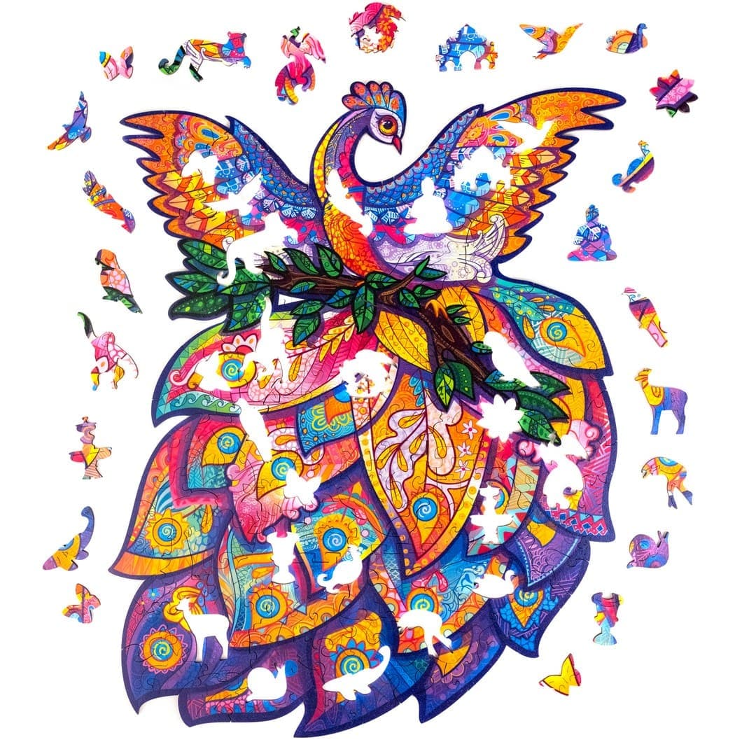 Unidragon-Fairy Bird Wooden Puzzle - Medium-UNI-BIRD-M