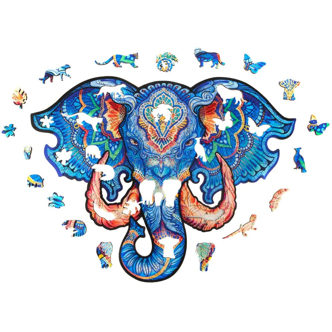 Unidragon-Eternal Elephant Wooden Puzzle - King Size-UNI-ELE-KS