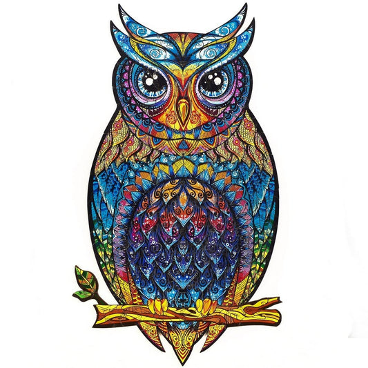 Unidragon-Charming Owl Wooden Puzzle - King Size-UNI-OWL-KS