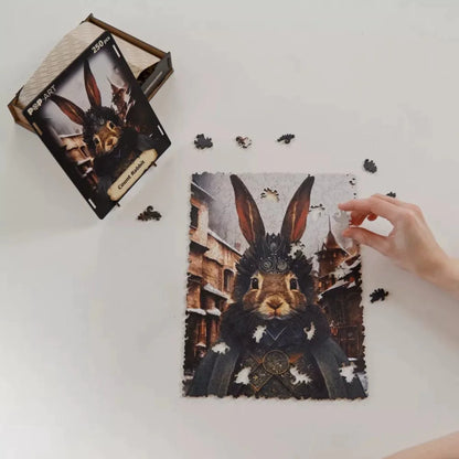 Pop-Art Count Rabbit Wooden Puzzle - 250 Pieces