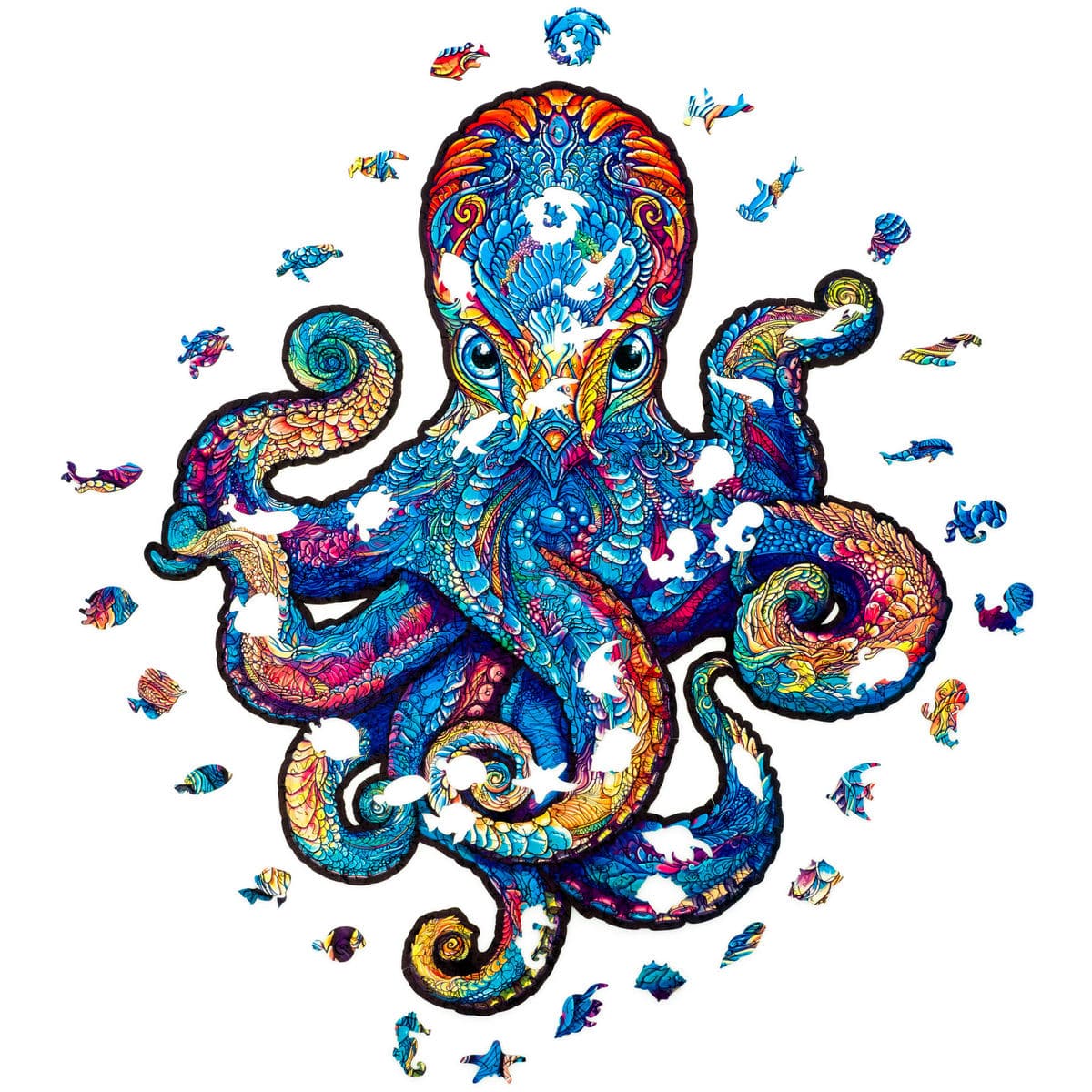 Magnetic Octopus Wooden Puzzle - Medium