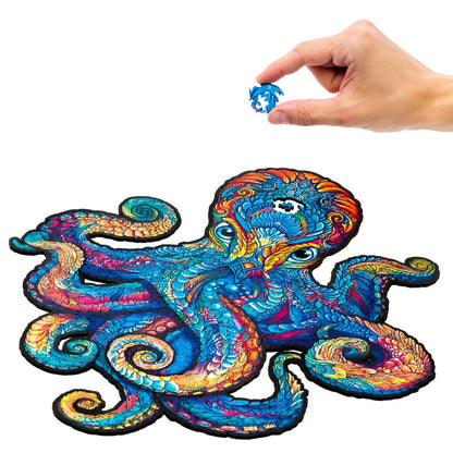 Magnetic Octopus Wooden Puzzle - Royal Size