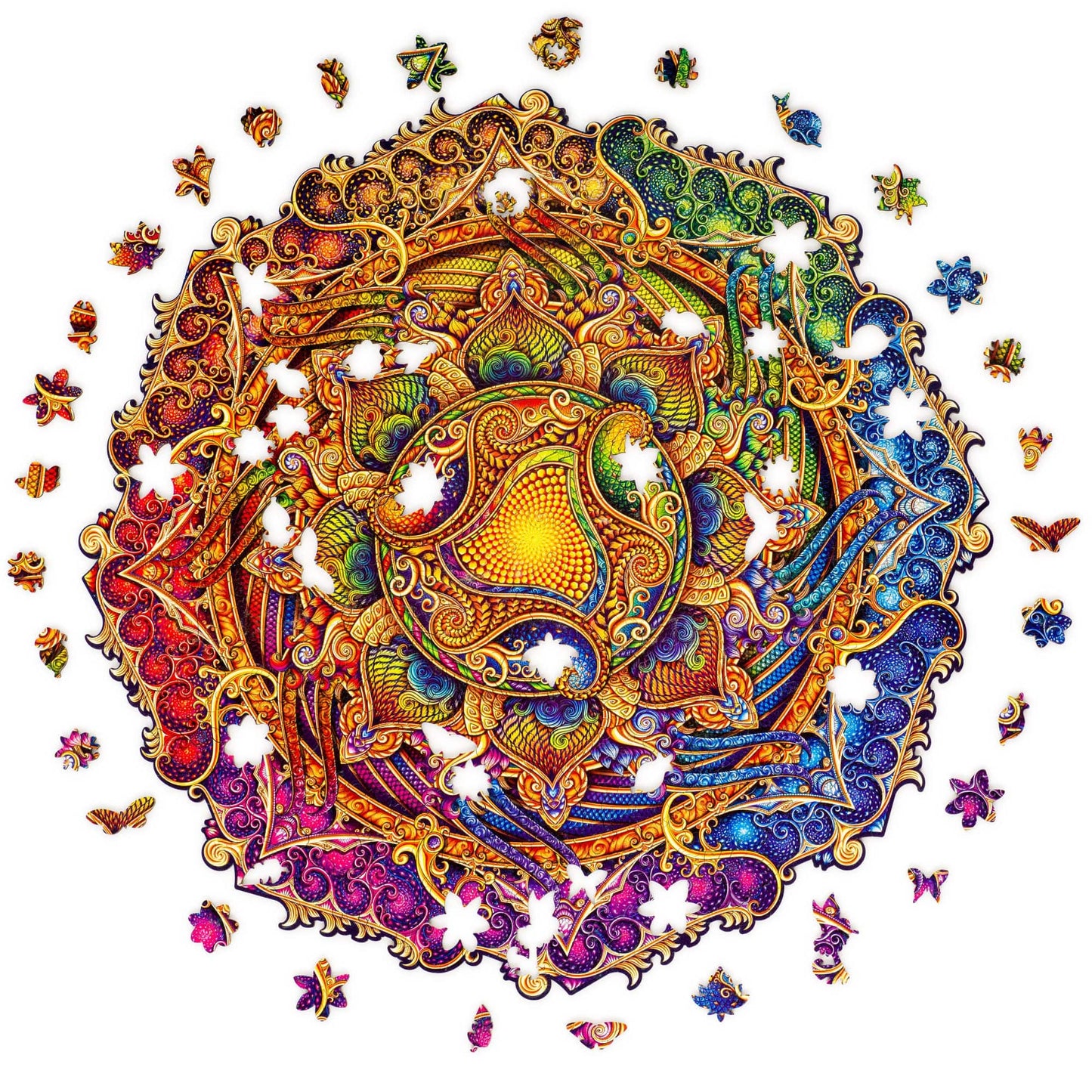 Mandala Inexhaustible Abundance Wooden Puzzle - King Size