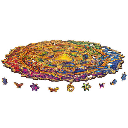 Mandala Inexhaustible Abundance Wooden Puzzle - Medium