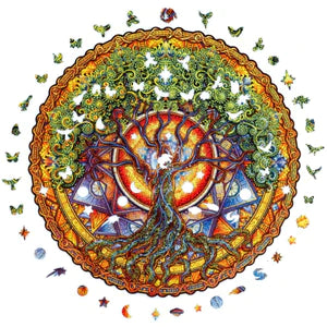 Mandala Tree of Life Wooden Puzzle - King Size